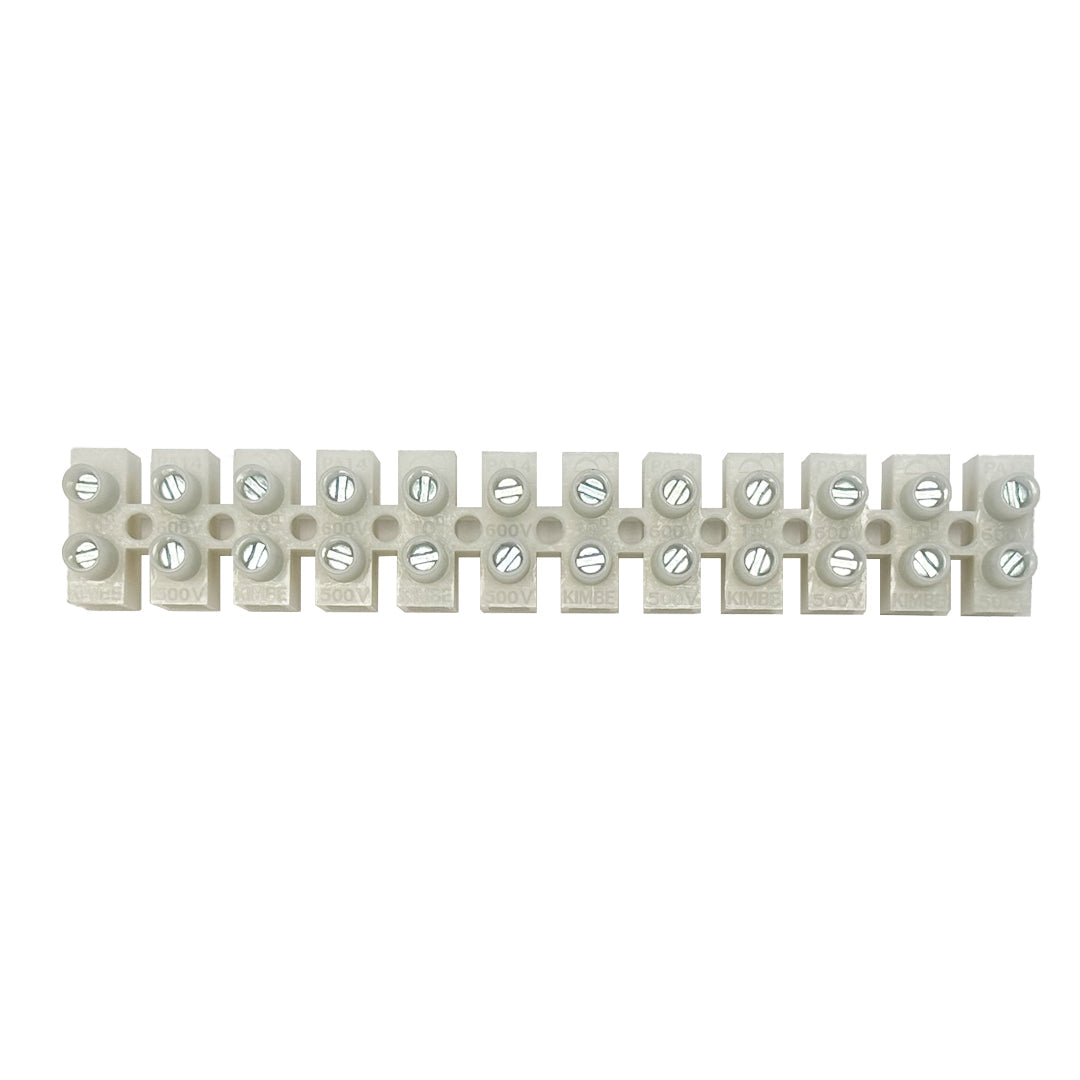 Insulated Terminal Block - 5.2mm - 12 circuit - 22AWG to 8AWG - 30A 600V – Generic – Copper Splice Connectors (photo 2)