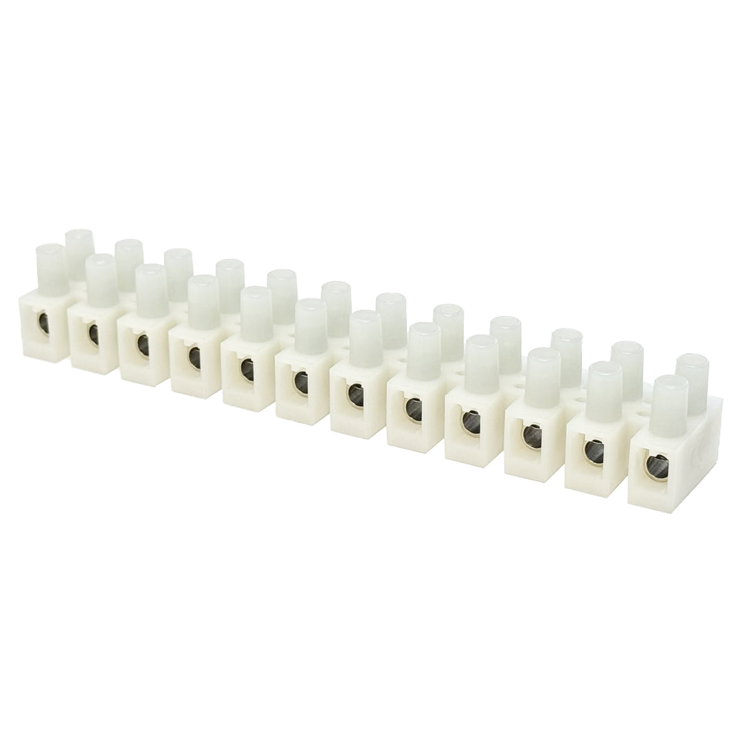 Insulated Terminal Block - 5.2mm - 12 circuit - 22AWG to 8AWG - 30A 600V – Generic