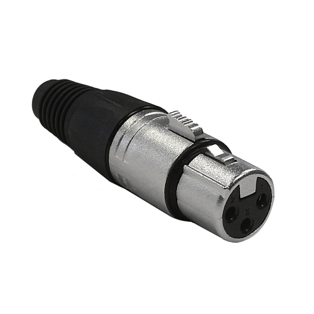 XLR Female Solder Connector Nickel, Gold Plated – Generic