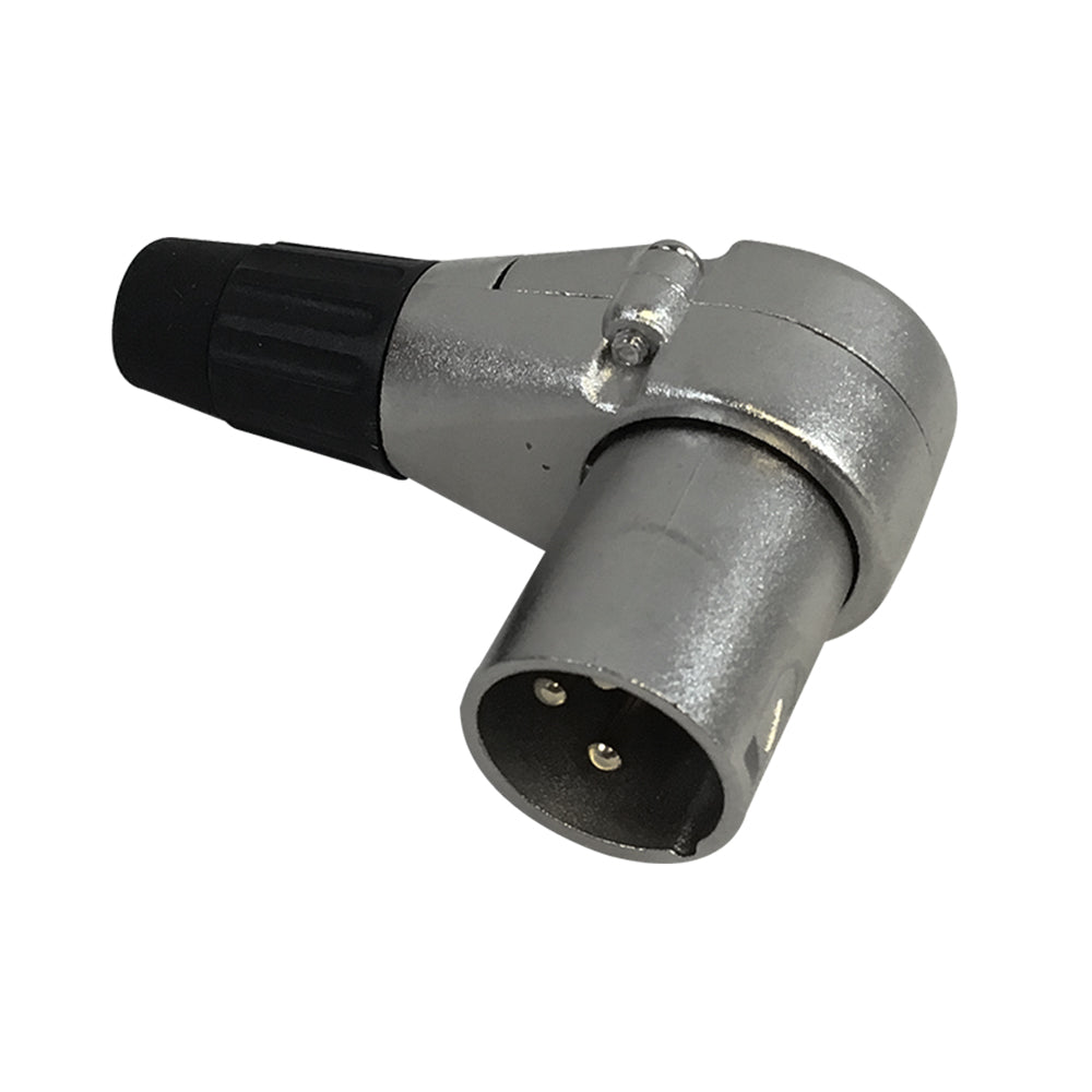 XLR 90 Degree Male Connector Nickel, Gold Plated Pins – Generic