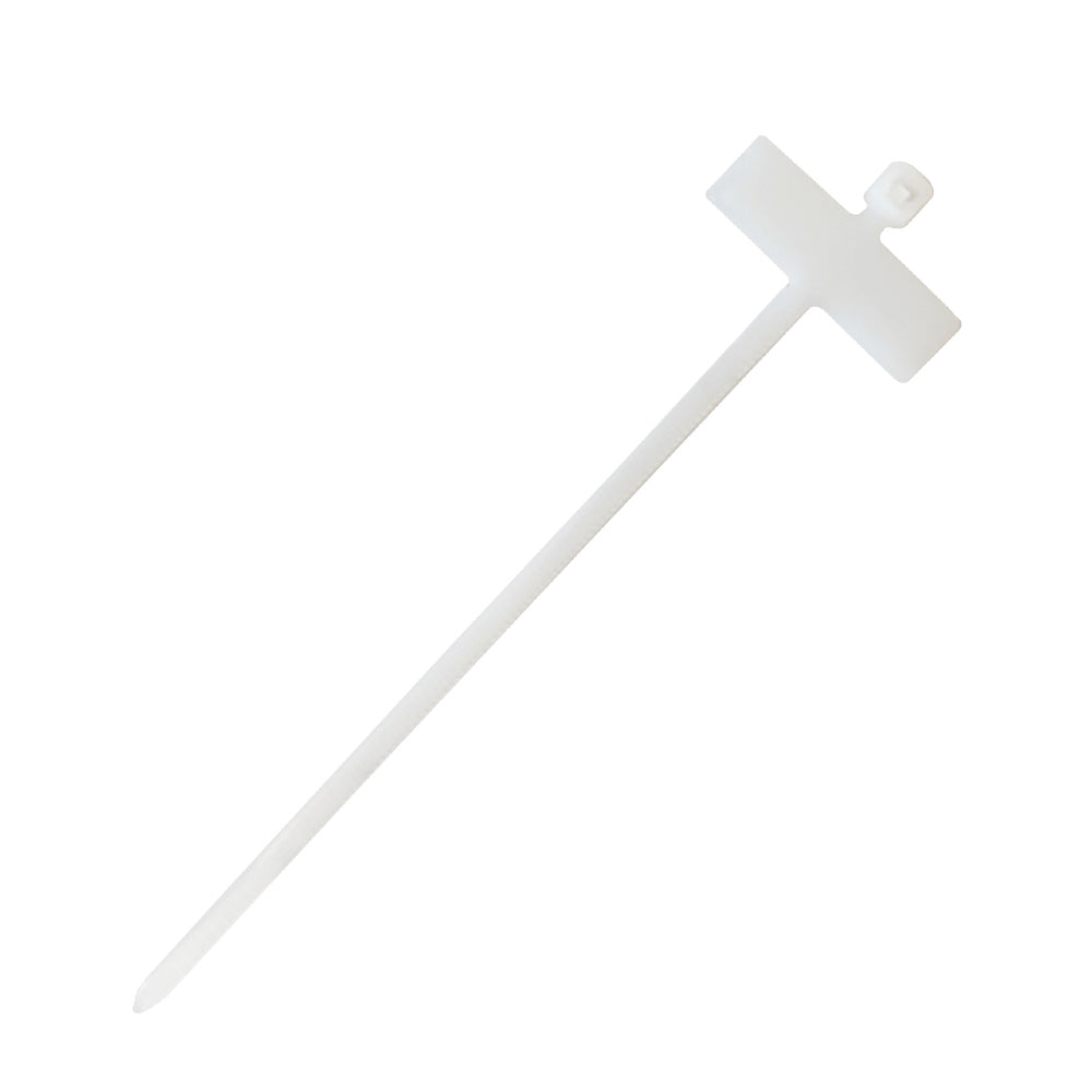4 inch Wrap-Around Flag Style Cable Tie (18lb) - UL94 V-2 Nylon 66 - Clear - Pack of 100 – Generic – Nylon Cable Ties & Mounts