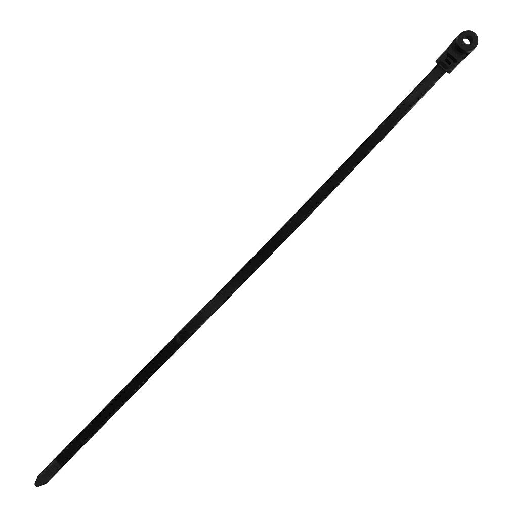 15.7 Inch Mounted Head Cable Tie (120lb) - Nylon 66 - Pack of 1000 – Generic – Nylon Cable Ties & Mounts