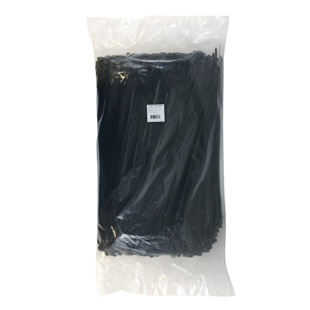 18 Inch Cable Tie (120lb) - UV & Weather Resistant Nylon 66 - Black – Generic – Nylon Cable Ties & Mounts (photo 2)