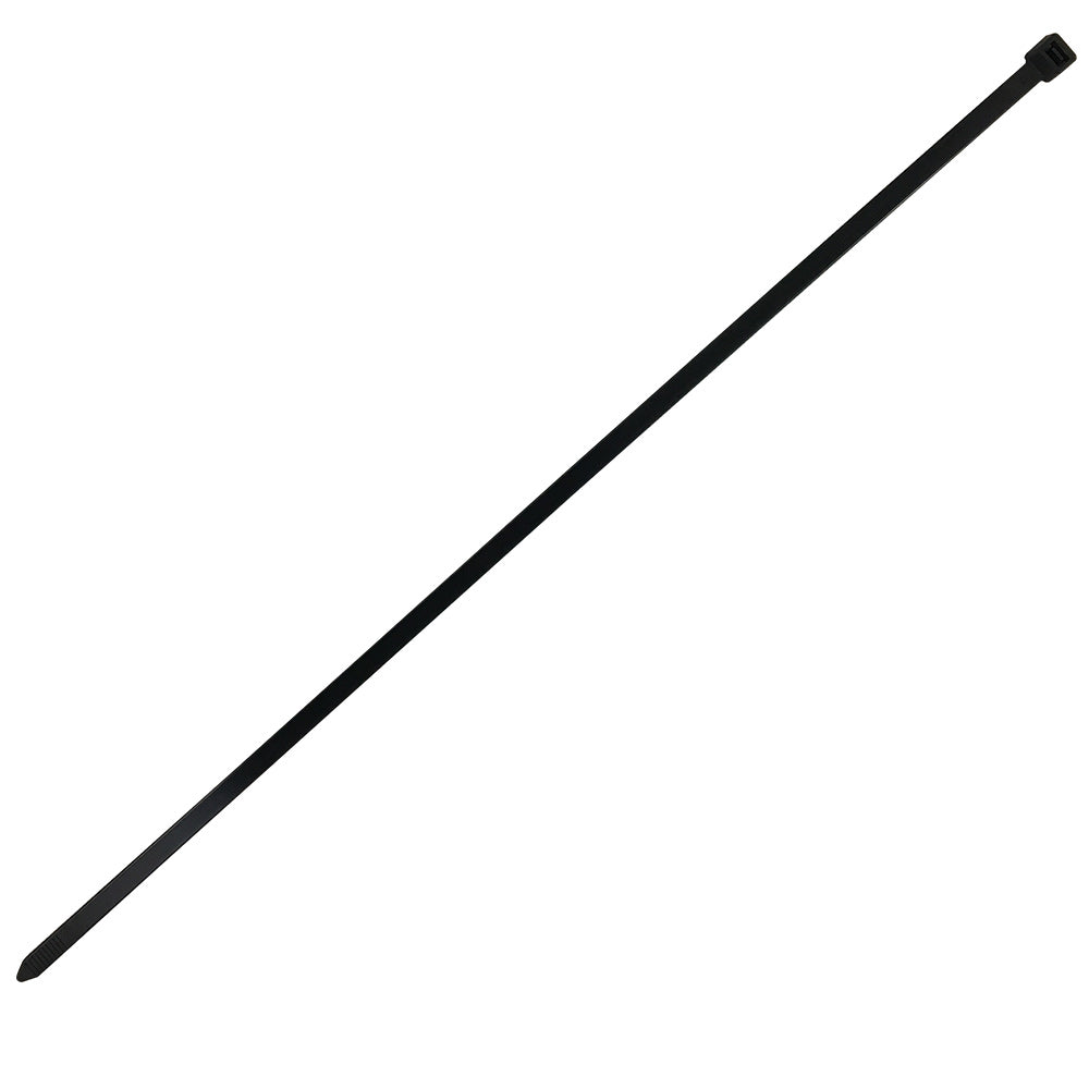 24 Inch Cable Tie (175lb) - UV & Weather Resistant Nylon 66 - Black - Pack of 100 – Generic – Nylon Cable Ties & Mounts