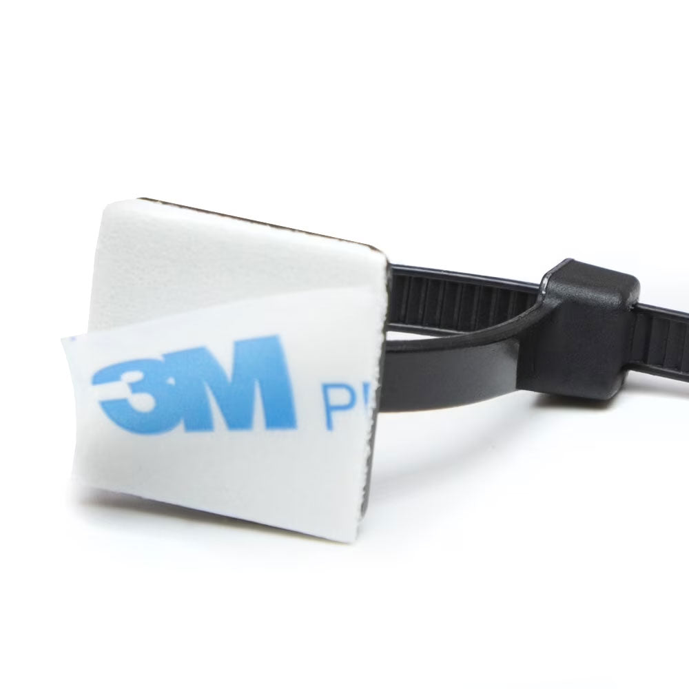 Adhesive Cable Tie Mount 3M Tape - Pack of 100 – Generic