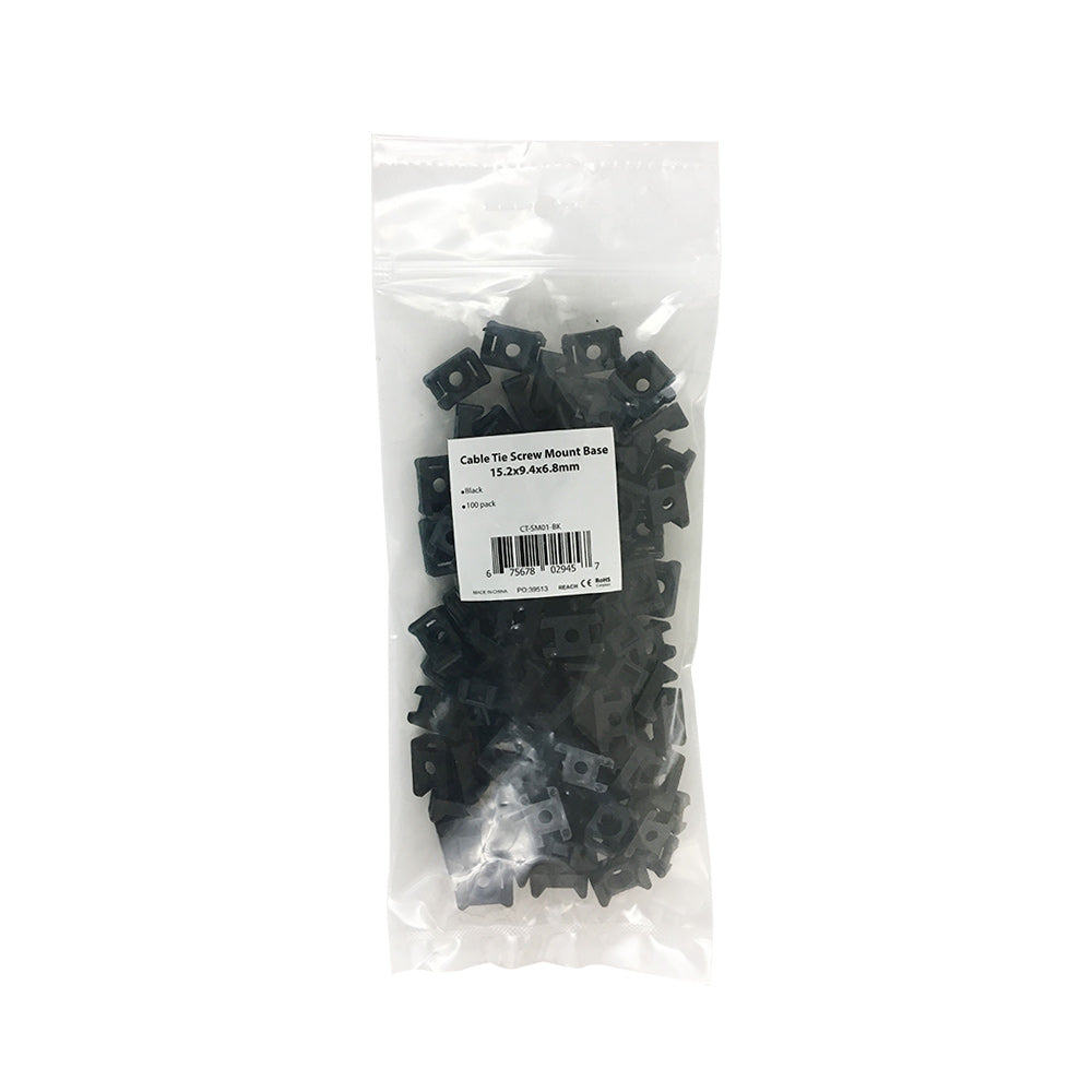 Cable Tie Screw Mount Base - Pack of 100 – Generic – Cable Clips (photo 3)