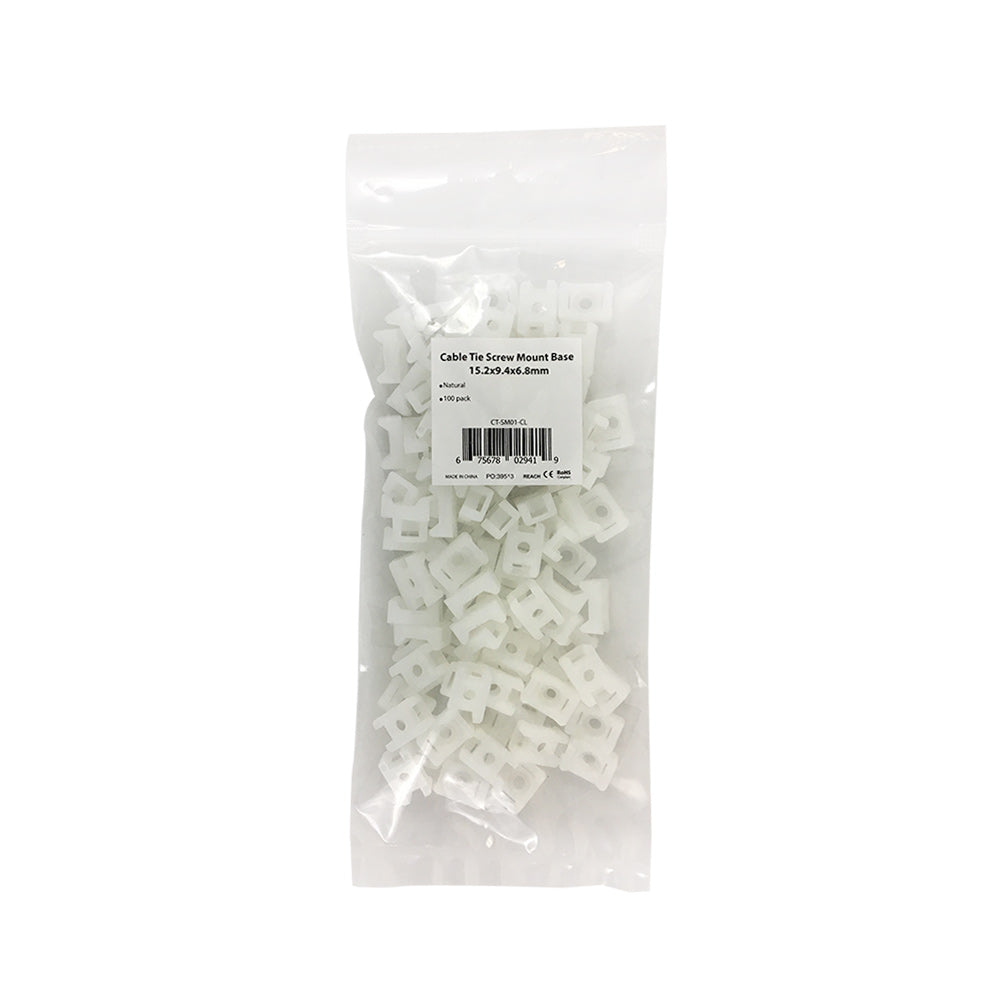 Cable Tie Screw Mount Base - Pack of 100 – Generic – Cable Clips (photo 6)