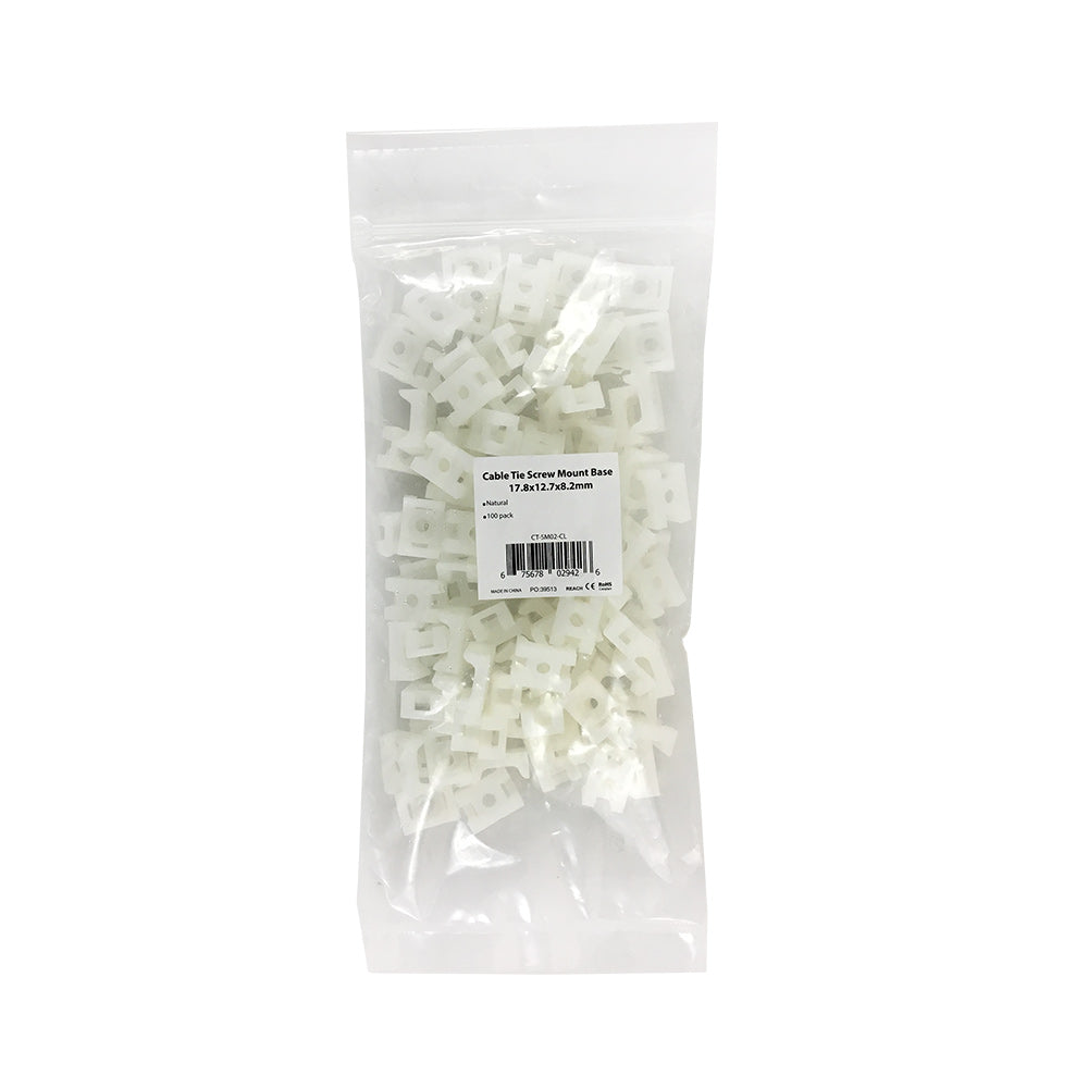 Cable Tie Screw Mount Base - Pack of 100 – Generic – Cable Clips (photo 12)