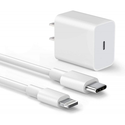 PD 20W USB-C / Type-C AC Wall Charger with Type-C to Lightning 8pin Cable (New) – Generic – USB 3.1 (Type C) Cable