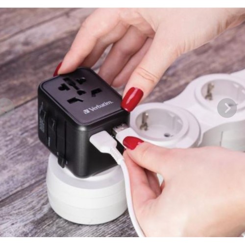 Verbatim 12W Universal Travel Adapter USB-A, Part#49543 – Miscellaneous Adapter (photo 2)