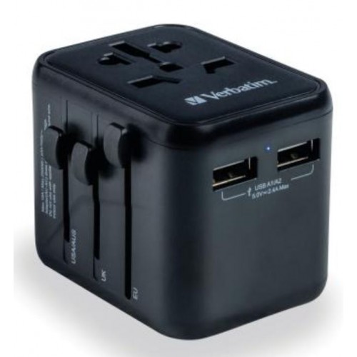 Verbatim 12W Universal Travel Adapter USB-A, Part#49543 – Miscellaneous Adapter