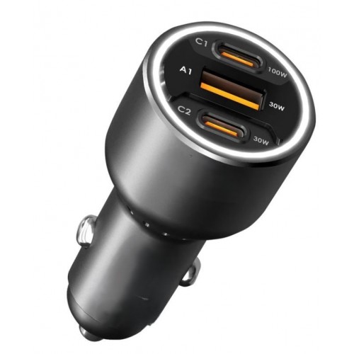 HD C2201 160W 2XType-C 1XUSB-A PD/PPS Car Charger (Brown Box) – Generic – Cell & Tablet Charger