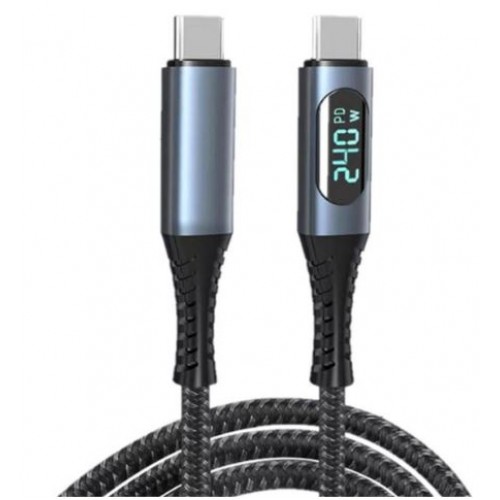 (240W 40Gbps LED Display), 3FT(1M) 8K High Quality C to C Cable, Charge & Sync With LED Display – Generic – USB 3.1 (Type C) Cable