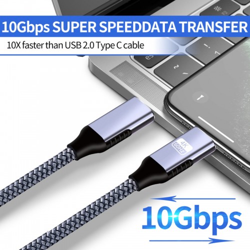 (100W 20Gbps) 6FT(2M) High Quality Type-C to Type-C Cable, Fast Quick Charge & Sync – Generic – USB 3.1 (Type C) Cable (photo 4)