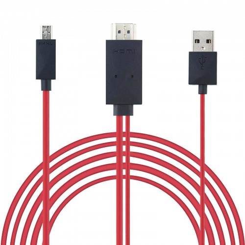 MHL HDTV Cable Adapter with USB power for Samsung Galaxy S4 or newer – Generic – HDMI Cable