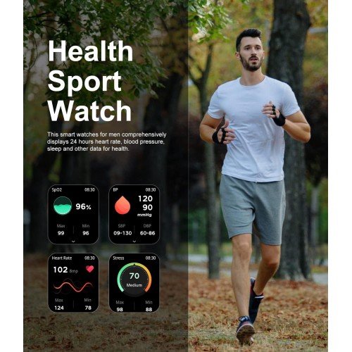 C20 PRO 1.83 inch TFT Sports Tracker Heart Rate Blood Pressure Smart Watch – Generic – Cell & Tablet Miscellaneous (photo 2)