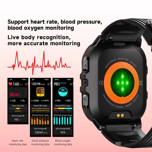 C26 AMOLED Screen 1.96" 1ATM Waterproof Heart Rate Monitor Smartwatch – Generic – Cell & Tablet Miscellaneous (photo 3)