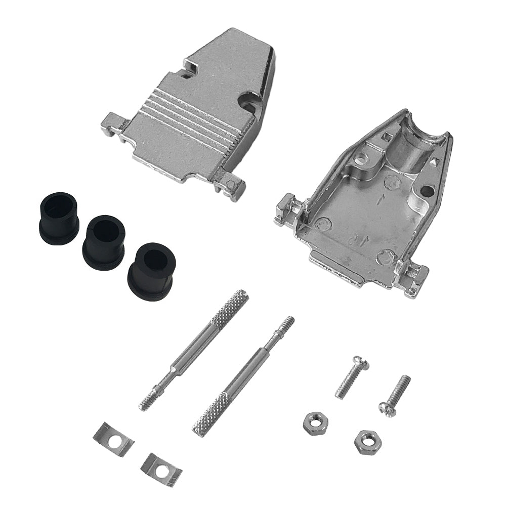 DB15 Metal Cover Kit with Thumbscrews and Grommets - Fits 5mm to 8mm Cable – Generic