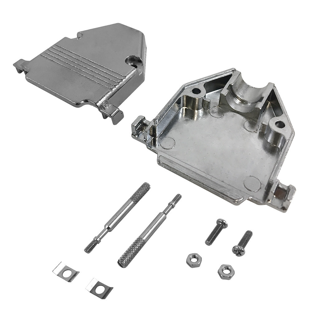 DB25 Metal Cover Kit with Thumbscrews - Fits 13mm Cable – Generic – D-Sub Connectors