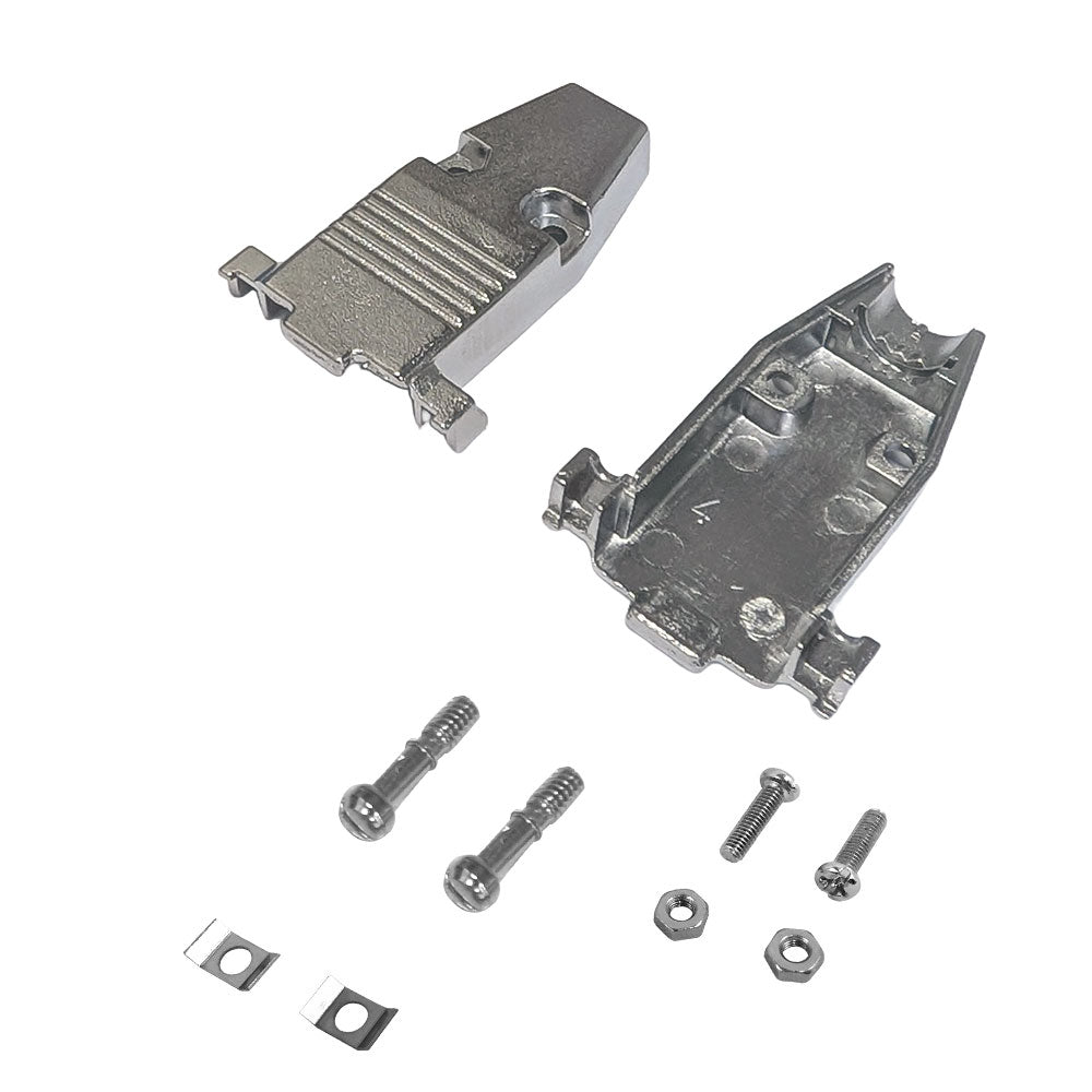 DB9 Metal Cover Kit with Thumbscrews and Grommets - Fits 9mm Cable – Generic – D-Sub Connectors