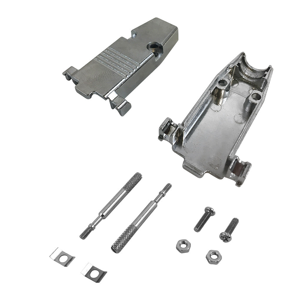 DB9 Metal Cover Kit with Thumbscrews - Fits 11mm Cable – Generic – D-Sub Connectors