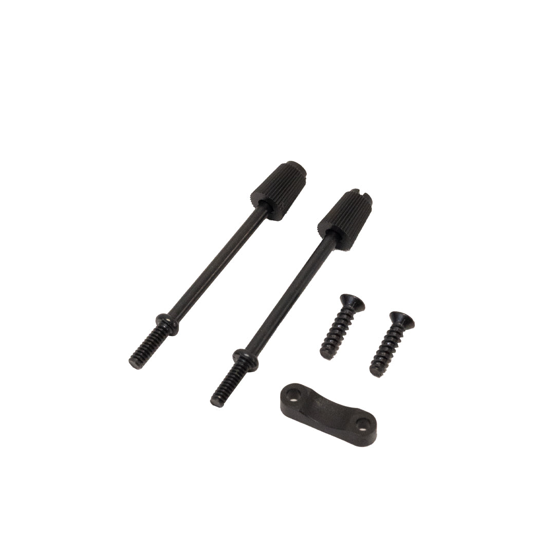 DB9 Foldover Plastic Hood with Thumbscrews - BLACK – Generic – D-Sub Connectors (photo 4)