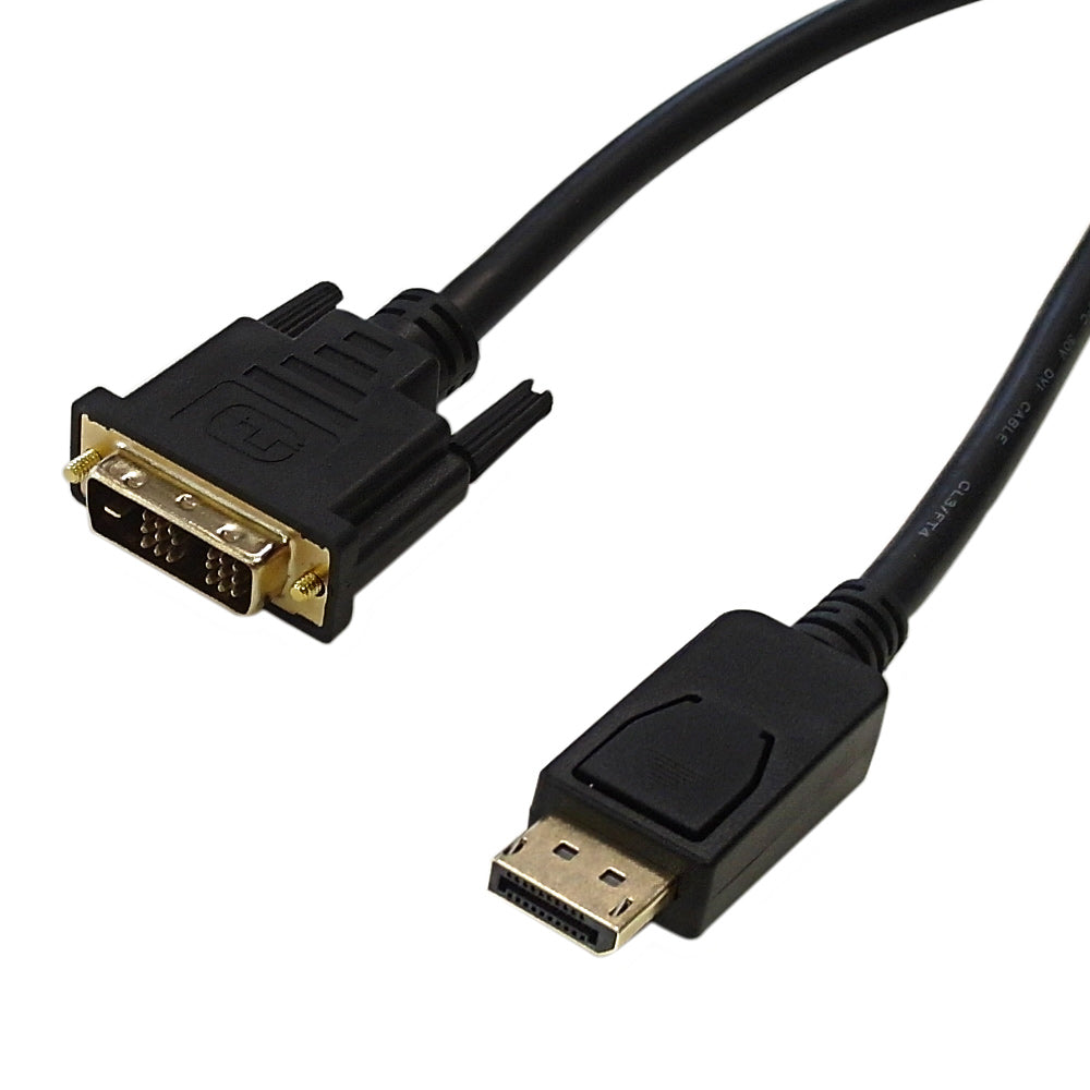DisplayPort Male to DVI Male Cable - CL3/FT4 28AWG – Generic – DisplayPort Cable