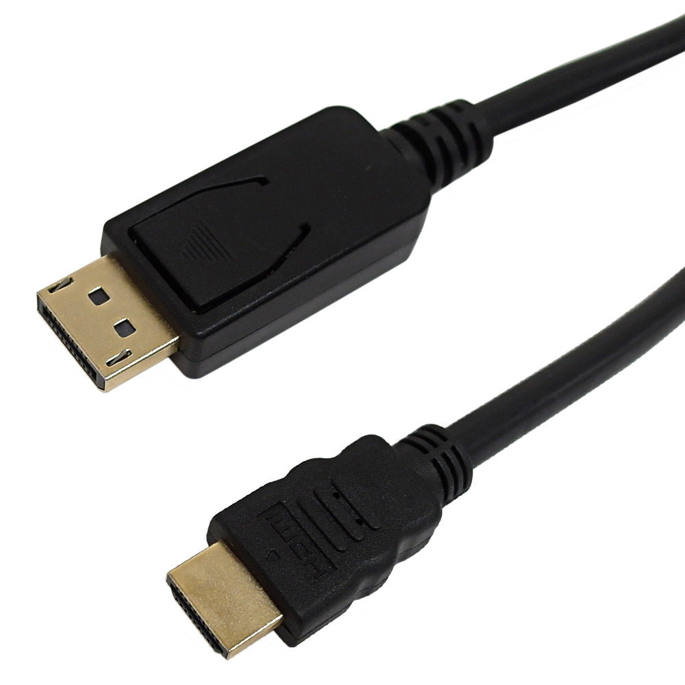 DisplayPort Male to HDMI Male Cable with Audio - 4Kx2K 30Hz - 28AWG CL3/FT4 – Generic – DisplayPort Cable