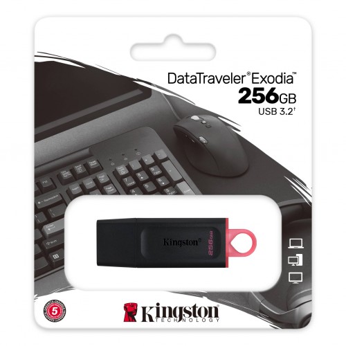 Kingston DataTraveler Exodia 256GB USB 3.2 Flash Drive DTX/256GB – USB Memory Stick