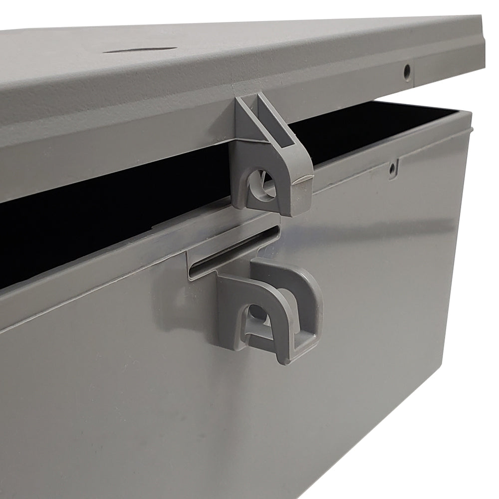 Enclosure Box 11" x 11" x 3.5", Indoor/Outdoor Non-Metallic, NEMA 3R Rated - Grey – Generic – Enclosure Boxes (photo 4)
