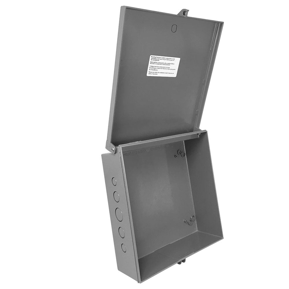 Enclosure Box 12" x 12" x 4", Indoor/Outdoor Non-Metallic, NEMA 3R Rated - Grey – Generic – Enclosure Boxes (photo 2)