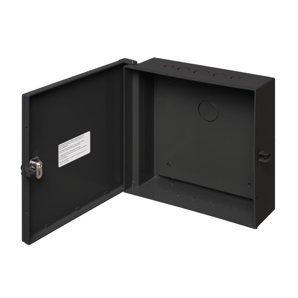 Enclosure Box 12" x 12" x 4", Indoor/Outdoor Non-Metallic, NEMA 3R Rated with Backplate - Black – Generic – Enclosure Boxes
