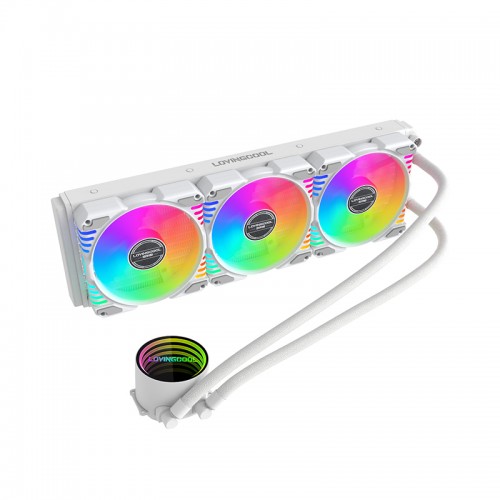 LC-W360-D 360mm ARGB Liquid Cooler (White) – LovingCool – CPU Fan