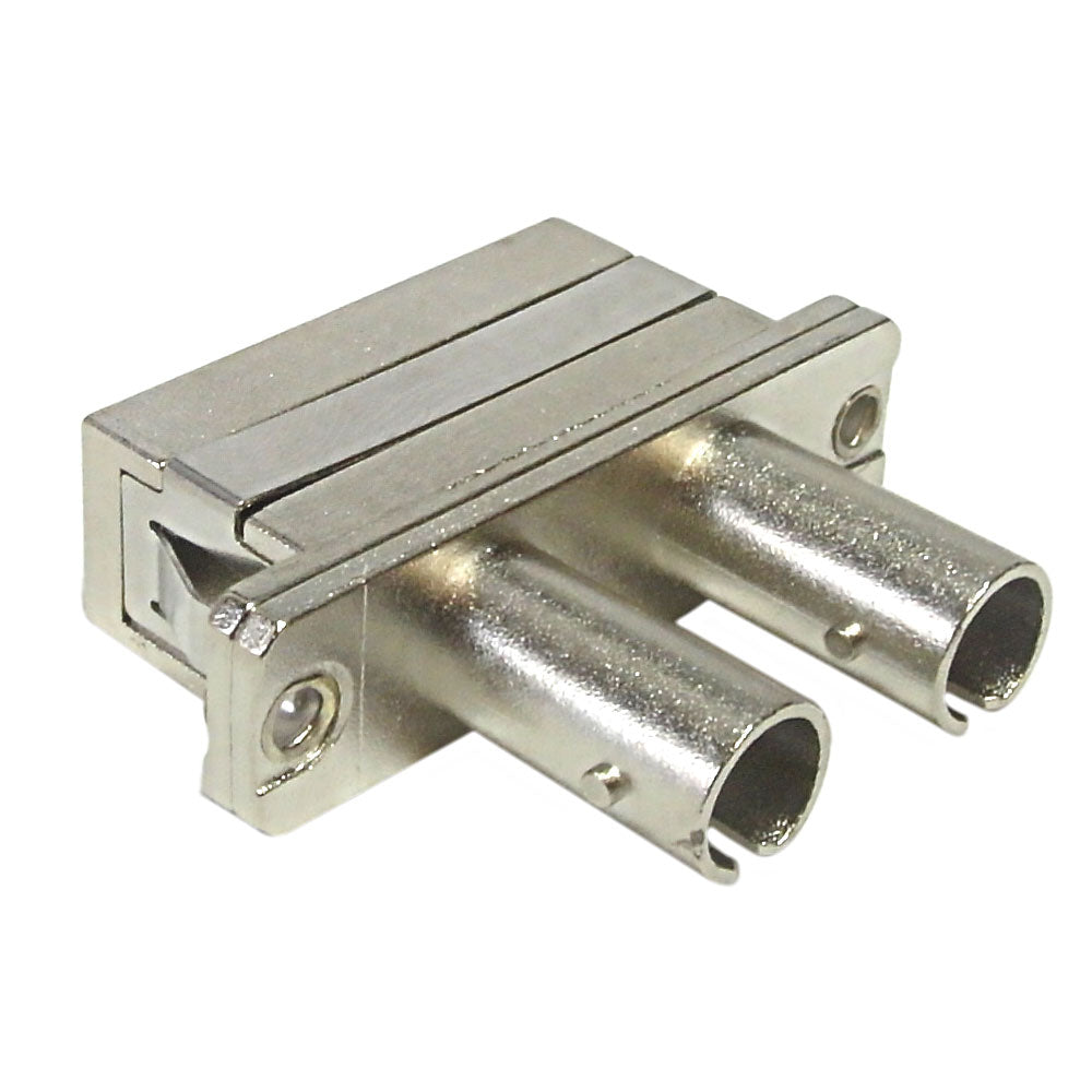 ST/SC Fiber Hybrid Adapter F/F SM/MM Duplex Ceramic Panel Mount, Metal – Generic