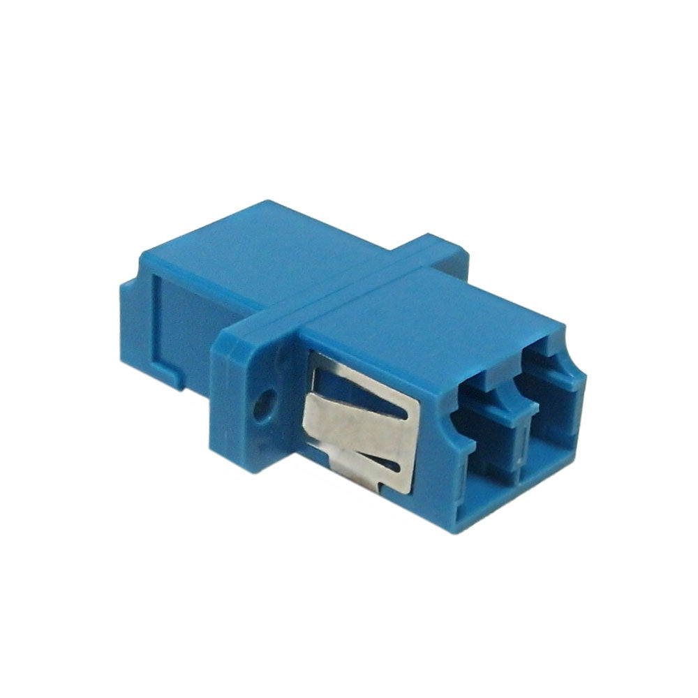 LC/LC Fiber Coupler F/F Singlemode Duplex Ceramic Panel Mount, Blue – Generic