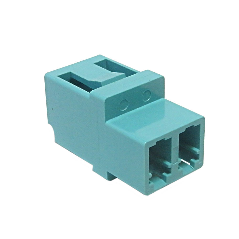 LC/LC Fiber Coupler F/F Multimode 50 Micron 10gig OM3/OM4 Duplex Ceramic, Aqua – Generic