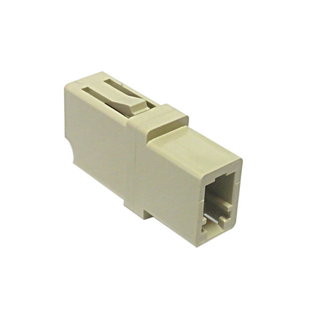 LC/LC Fiber Coupler F/F Multimode OM1/OM2 Simplex Ceramic - Beige – Generic