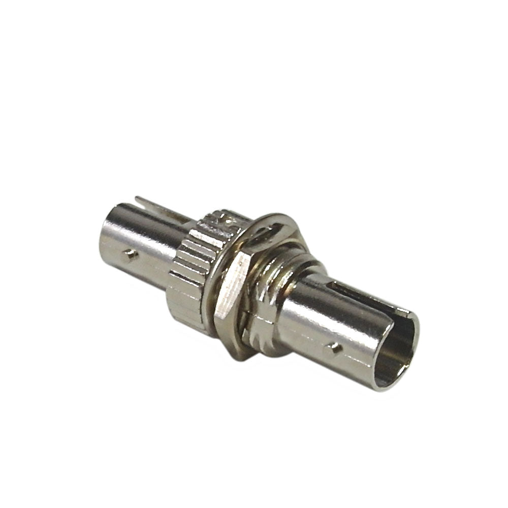 ST/ST Fiber Coupler F/F SM/MM Simplex Ceramic Bulkhead, Metal – Generic