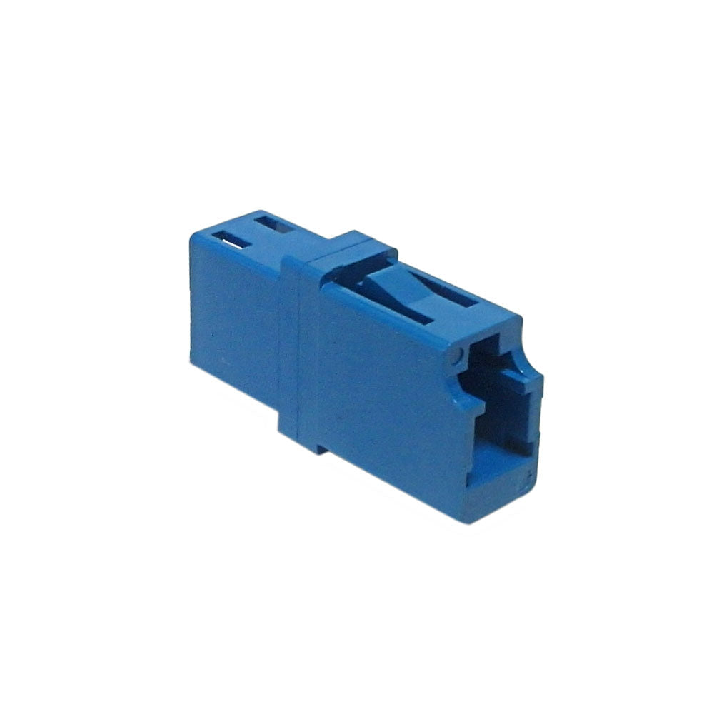 LC/LC Fiber Coupler F/F Singlemode Simplex Ceramic, Blue – Generic