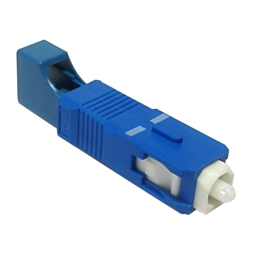 LC Female / SC Male Fiber Hybrid Coupler Singlemode Simplex Ceramic, Blue – Generic – Fiber Optic Adapters & Couplers