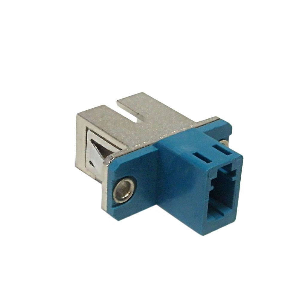 LC/SC Fiber Hybrid Coupler F/F Singlemode Simplex Ceramic, Blue – Generic – Fiber Optic Adapters & Couplers