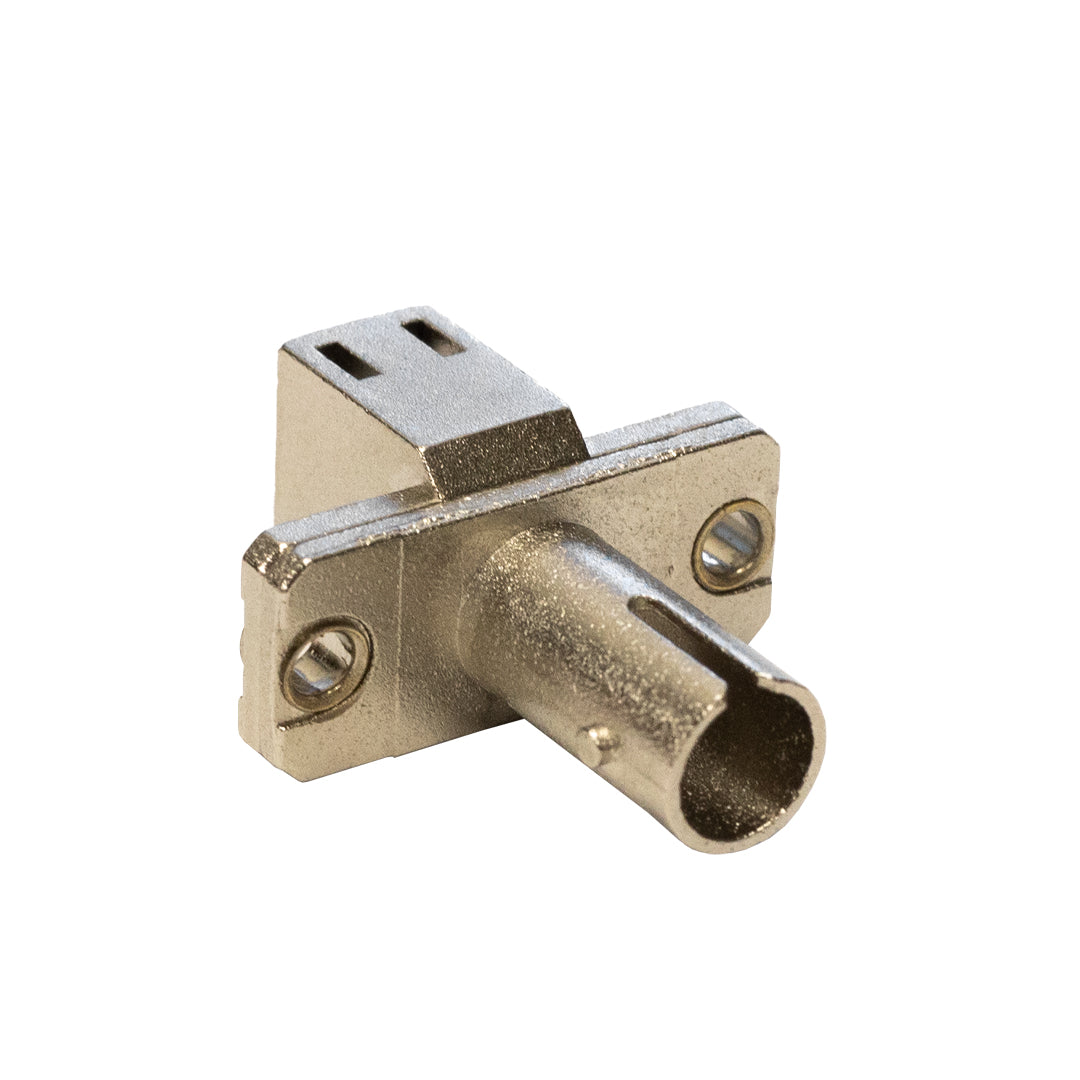 ST/LC Fiber Hybrid Adapter F/F SM/MM Simplex Ceramic Panel Mount, Metal – Generic