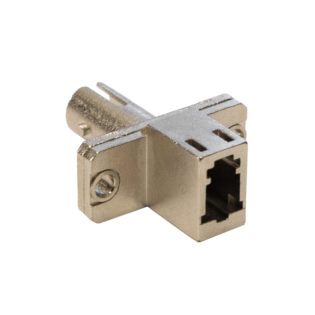 ST/LC Fiber Hybrid Adapter F/F SM/MM Simplex Ceramic Panel Mount, Metal – Generic – Fiber Optic Adapters & Couplers (photo 2)