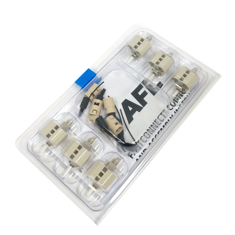 FASTCONNECT ST MM OM1 - Beige Housing - Pack of 6 – Generic – Fiber Optic Connectors (photo 2)