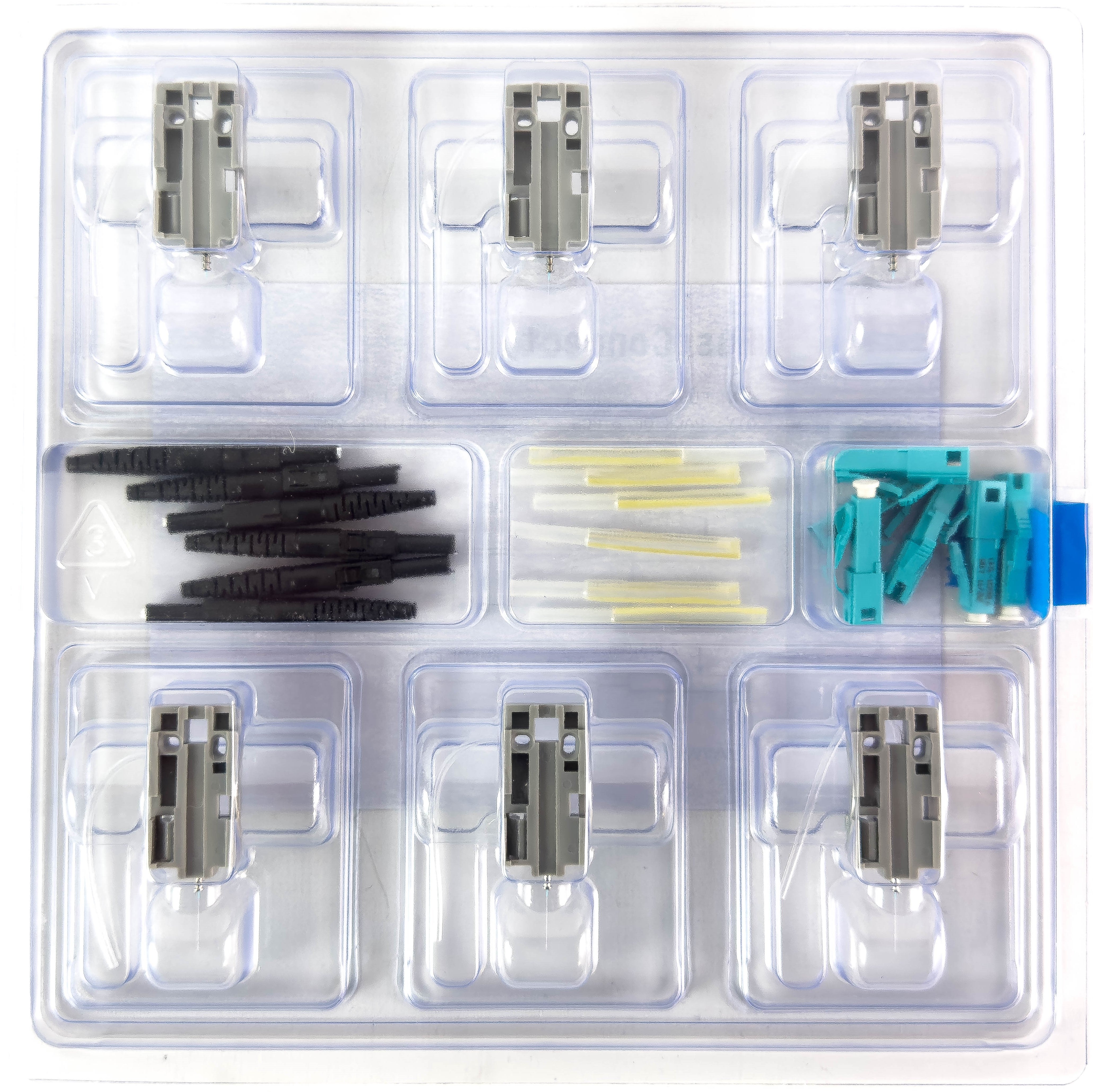 AFL FUSEConnect LC/PC MM 50u 10Gig Connector - 2mm Aqua (6 pack) – Generic – Fiber Optic Connectors (photo 3)