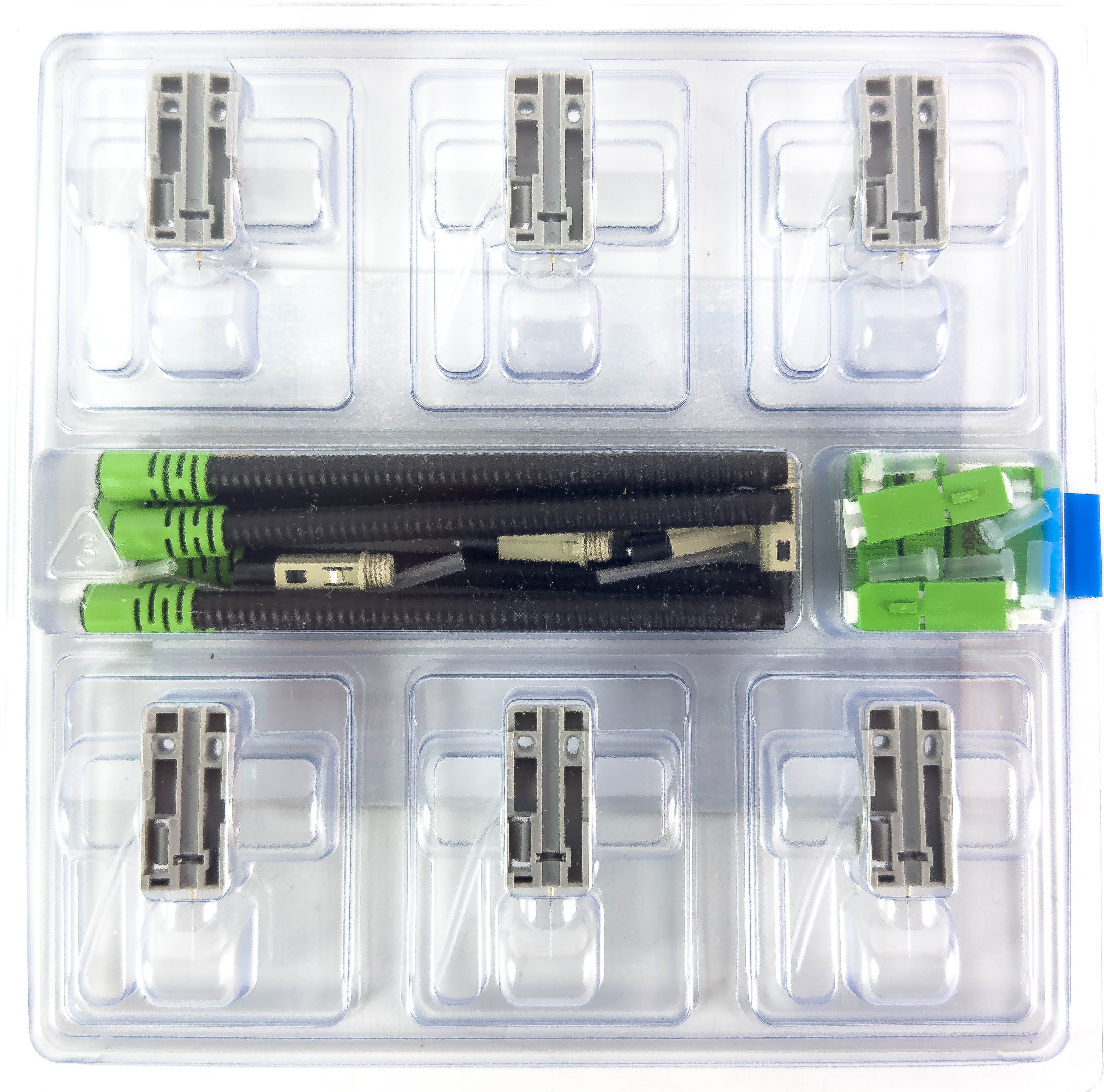 AFL FUSEConnect SC/APC SM Connector - 4.8mm Green (6 pack) – Generic – Fiber Optic Connectors (photo 3)