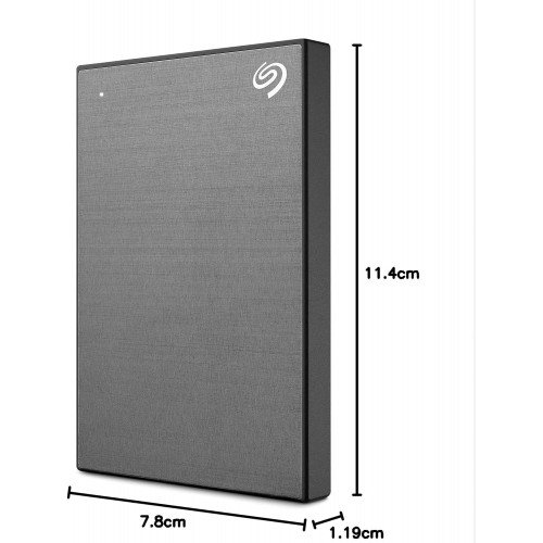 Seagate One Touch 1TB USB3.0 External Hard Drive (STKY1000404) - Space Grey – External HDD (photo 2)