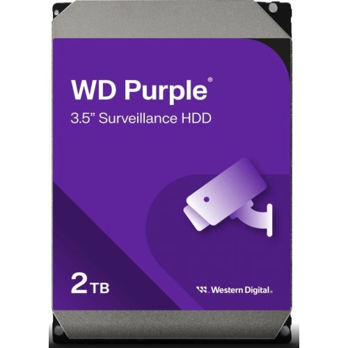 3.5'' WD Purple WD23PURZ 2TB SATA Hard Drive, New – WD Western Digital – 3.5" internal