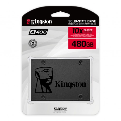 Kingston A400 480GB SSD – 2.5" internal