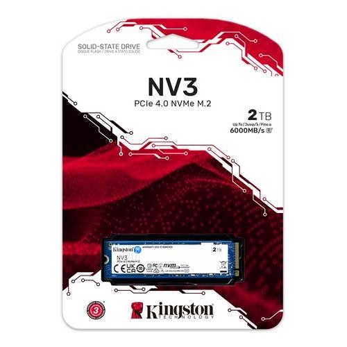 Kingston NV3 2TB M.2 2280 NVMe PCI-e 4.0x4 – SSD (solid state drive)